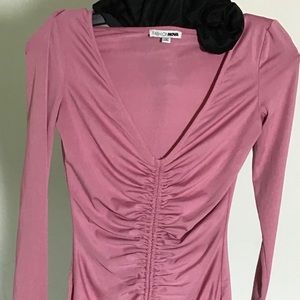 Fashion move pink ruffle dress